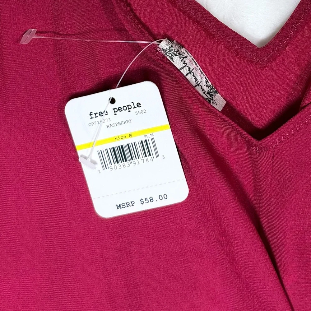 Free People Deep Red Camisole Top